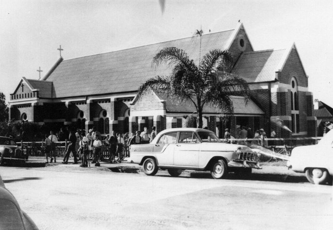 The completed St Matthew's in 1960