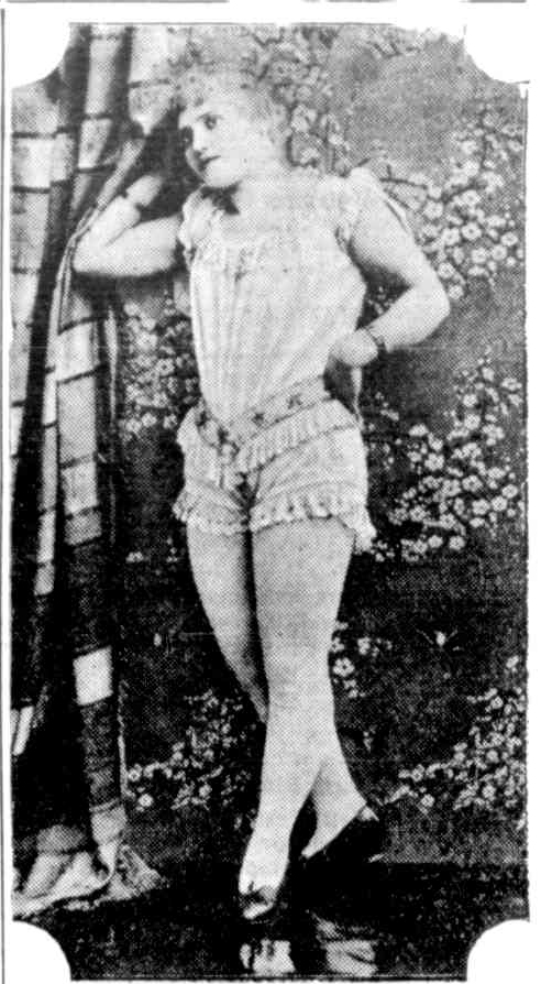 This image is thought to be of Gloria Van Tassel, Australian Town and Country Journal, 14 May, 1892.