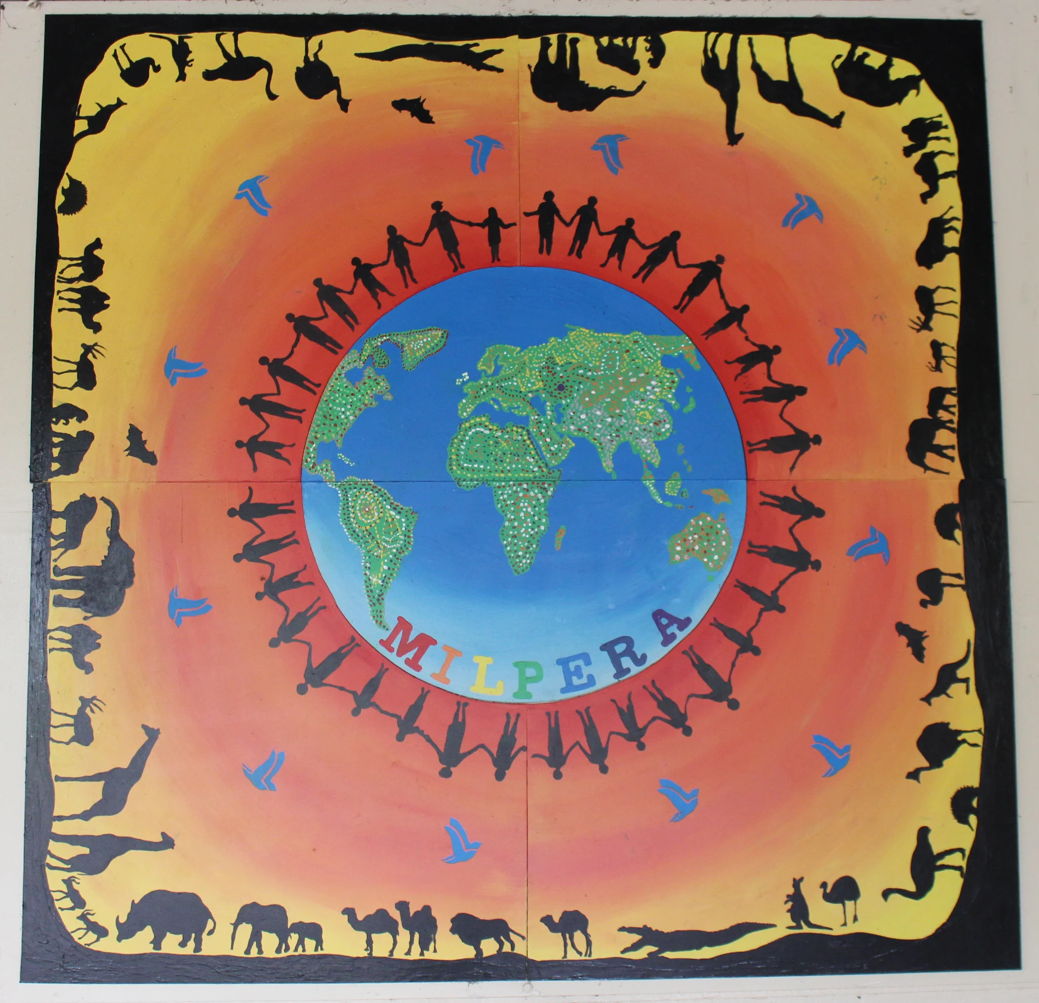 Artwork in the school grounds