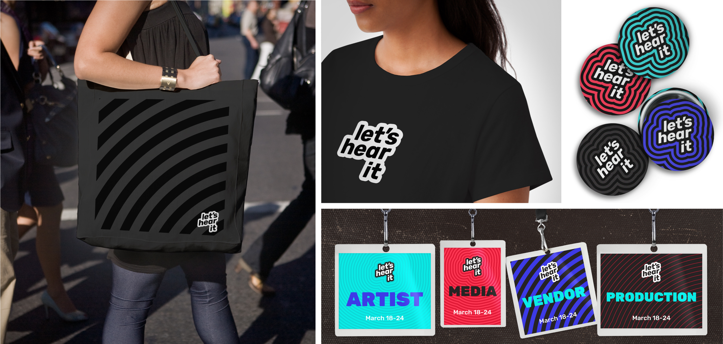 The result was a ripple effect that worked its way through advertising, social media & online, swag, and live performances – all visually representing the vibrant energy of music in BC and Canada.