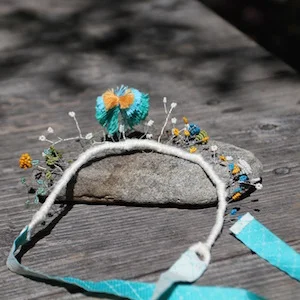 tiara, blue no. 1 — Kuwatani handmade accessories display picture 1