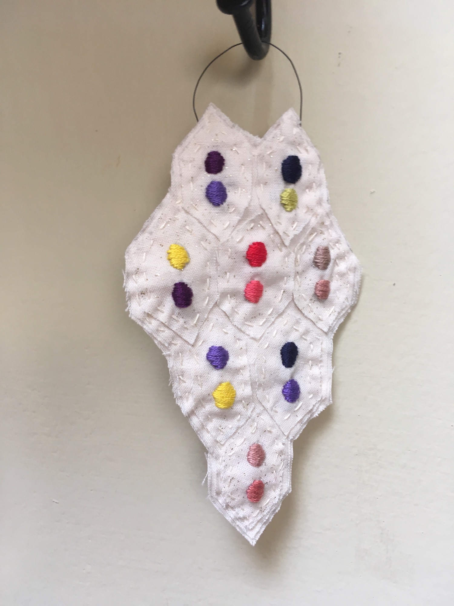 textile wall hanging no. 5 - dot by dot