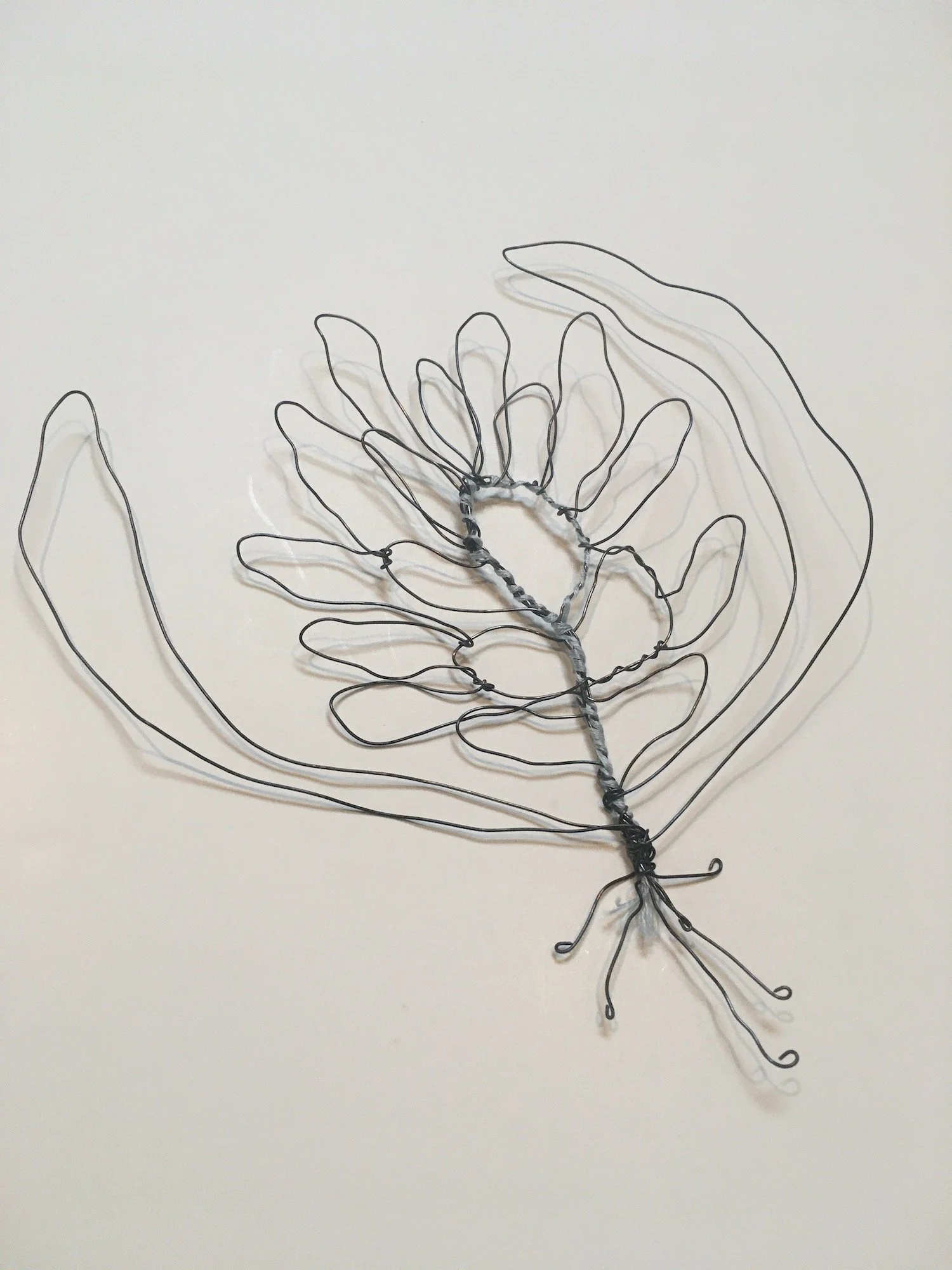 black wire, blue flower with leaves no.1.JPG