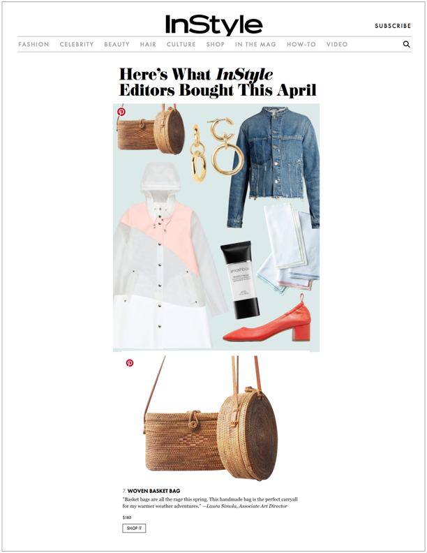InStyle , May 2, 2017 Here's What InStyle Editors Bought This April