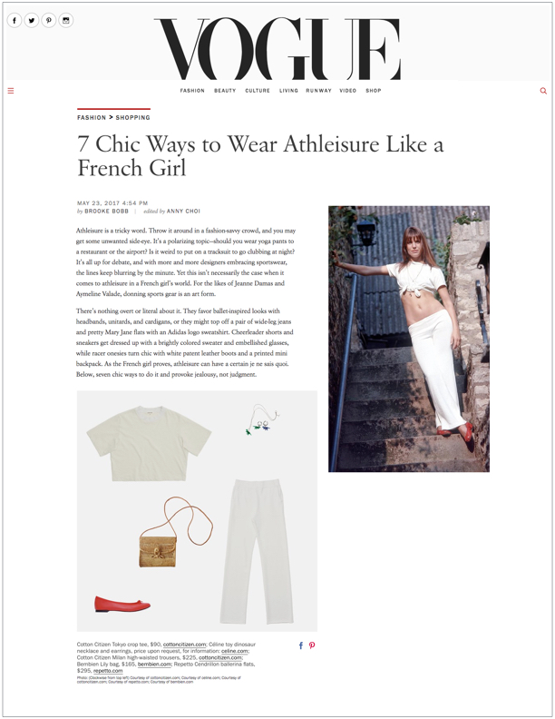 VOGUE , May 24, 2017 7 Chic Ways to Wear Athleisure Like a French Girl