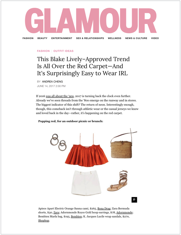 Glamour , June 14, 2017 This Blake Lively—Approved Trend