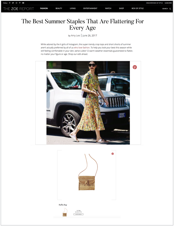 The Zoe Report , June 26, 2017 The Best Summer Staples That Are Flattering For Every Age