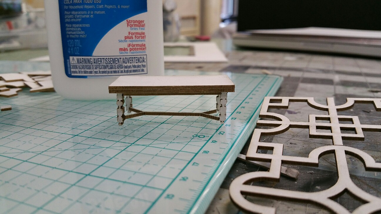  1/4"=1'0"  Laser Cut 