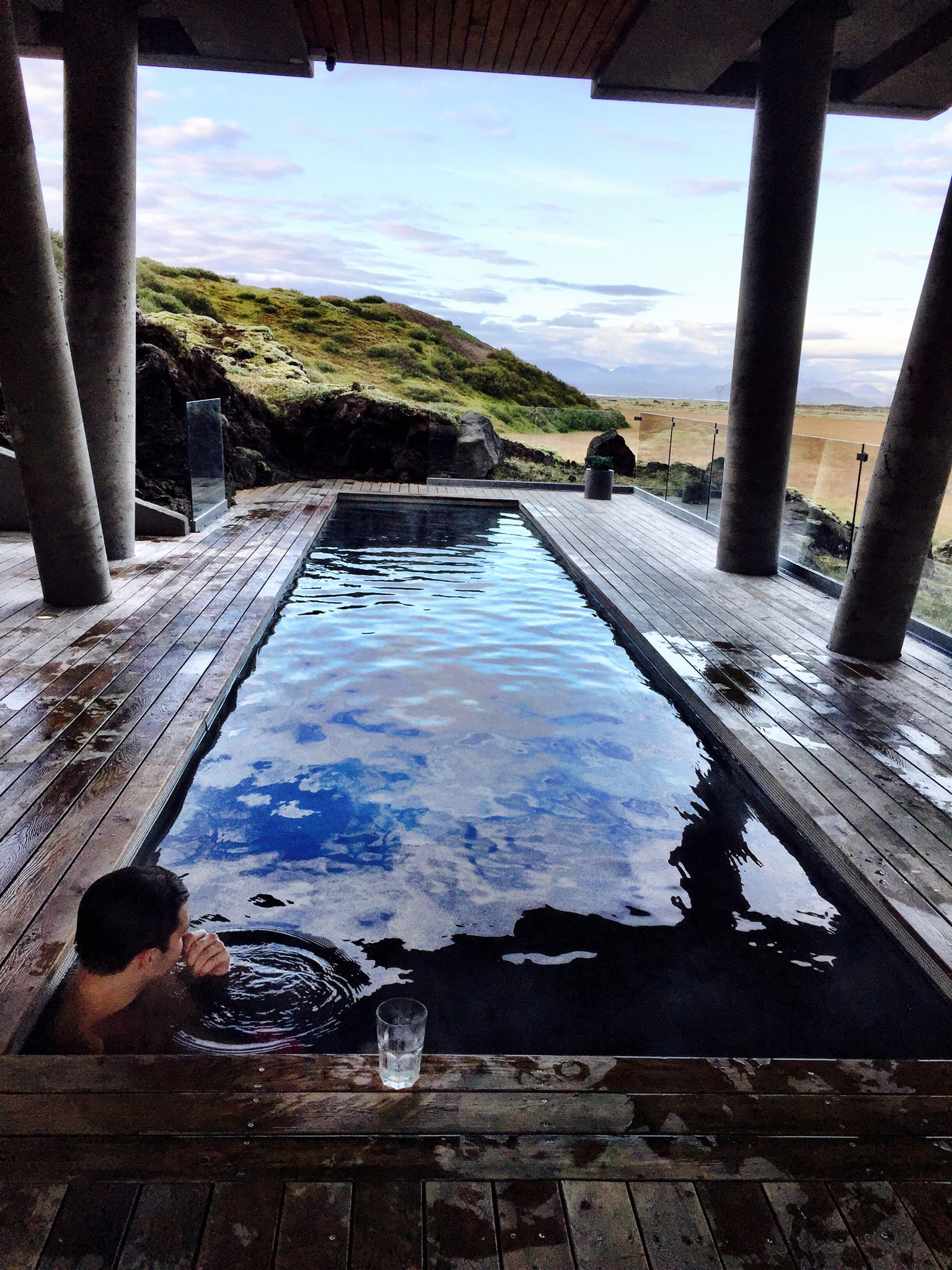 The geothermal pool at the Ion Adventure Hotel....swoon! 