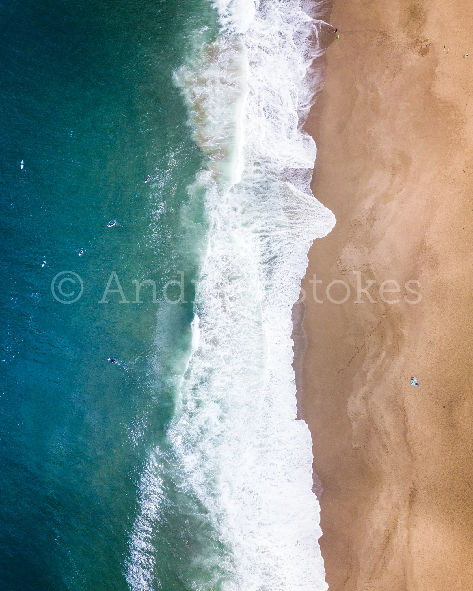 Point Reyes Surfers (Aerial)