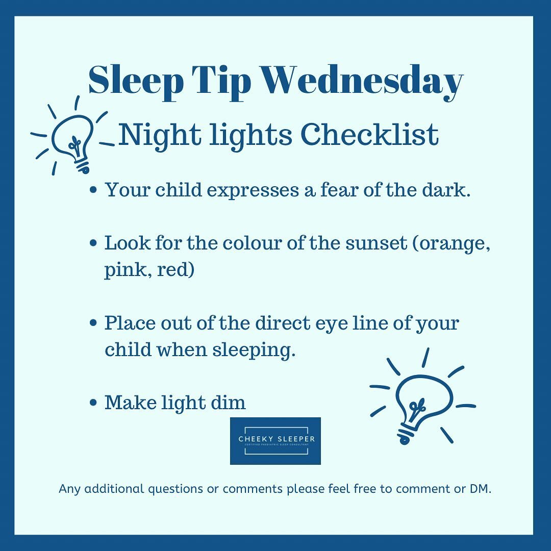 Sleep Tips Wednesday - Nightlights 💡

Please save and like this post.❤️

Night lights are a great tool 🛠but it&rsquo;s best to hold off introducing them. Here are some tips as to when to introduce them to your TODDLER!

1. As parents we will often 