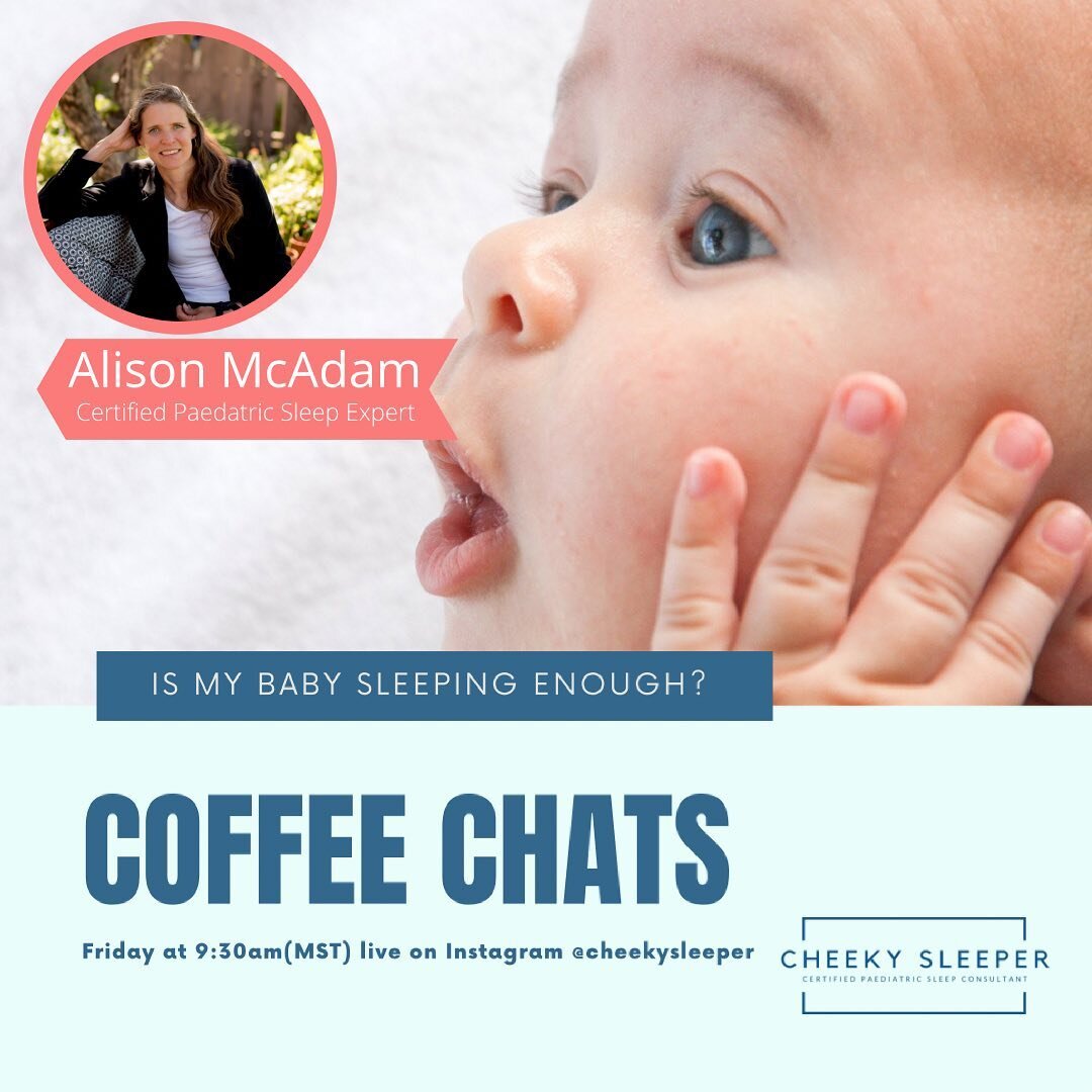 Coffee Chat

Friday, May 21 at 9:30, am. Live on #Instagram

Have you ever wondered - &ldquo;Is my baby sleeping enough. 

This is common a common concern of parents. #parentsconcerns #youaredoinggreat #moms

I will share why sleep is important and s