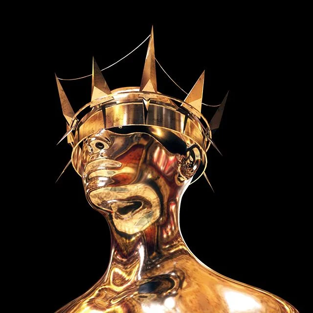 GILDED// &bull; I&rsquo;ve included some process stills with this render! Postproduction is my favorite part of the process, it&rsquo;s where you can really make changes that effect the overall look of a render. I typically start with curves, color, 