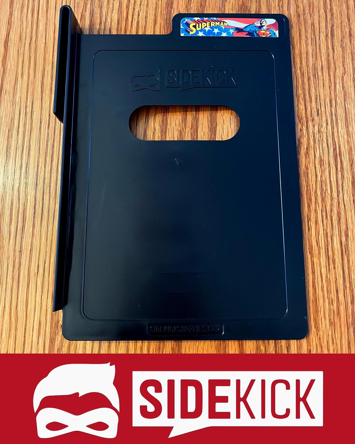Do yourself a favor and check out @sidekick.comicsupplies! If you have comic boxes that aren&rsquo;t yet full with books constantly tipping over, then SideKicks is the solution.

These rock-solid boards are made with a high-quality plastic. The hook 