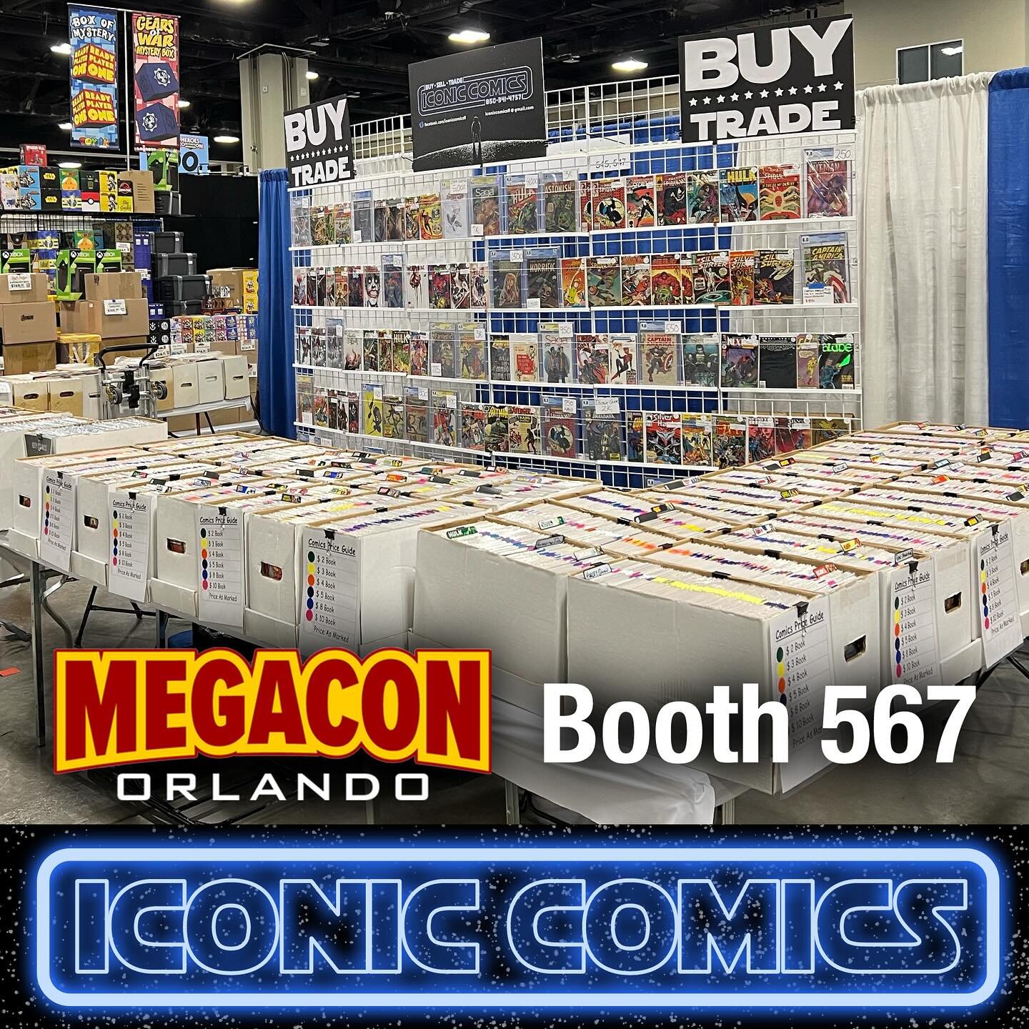 Check out our friends at Iconic Comics at #megaconorlando next weekend! They&rsquo;ll be set up all weekend so stop by and grab some great #comics

#megacon #comicbooks #comicon #orlando #comicsupplies