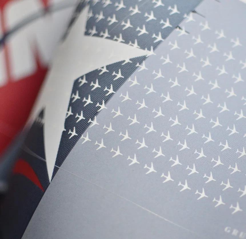 How to design a smooth visual transition to communicate the merger of two large airlines?