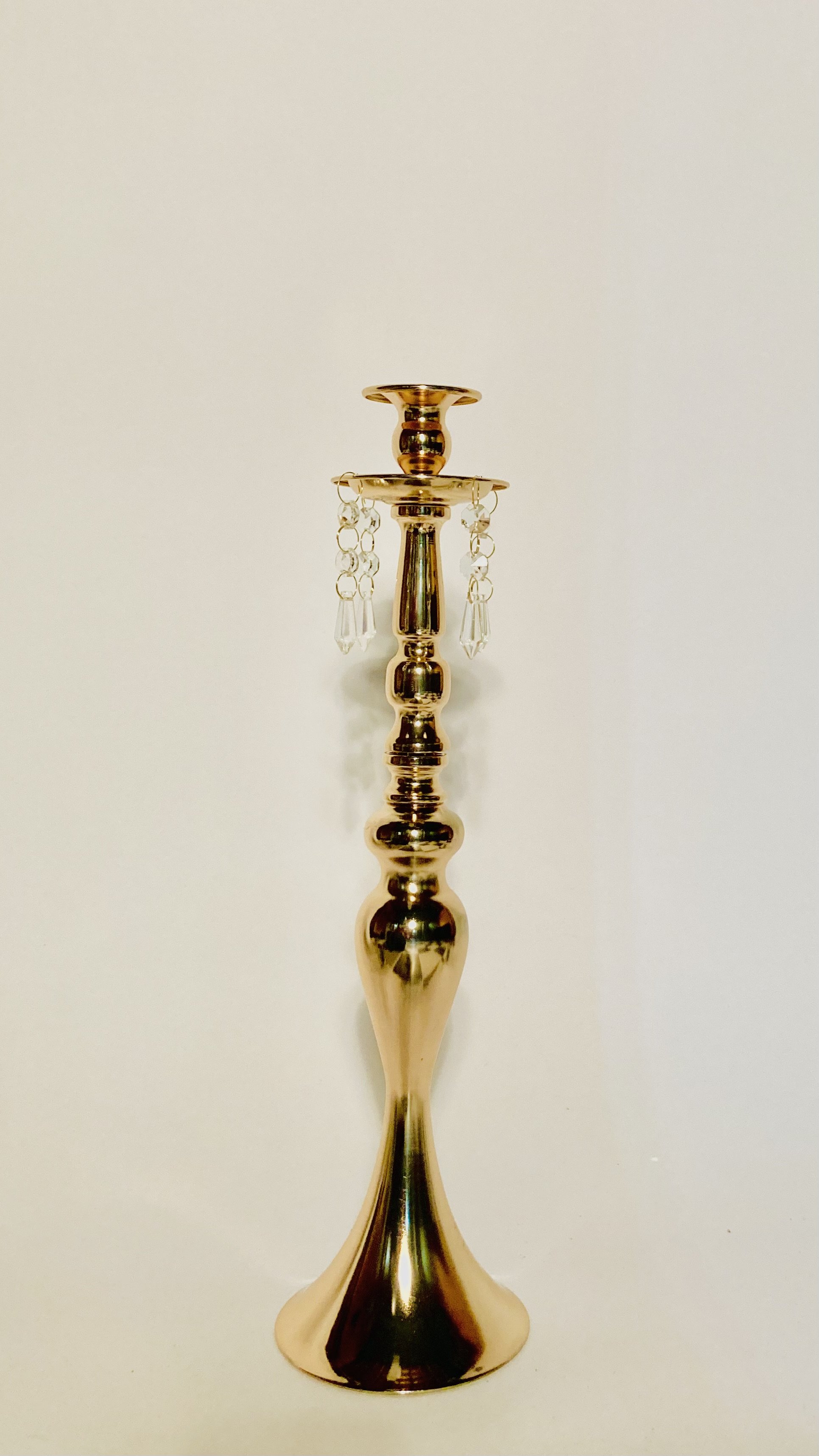 Gold 1 arm Candelabra 18 Inch