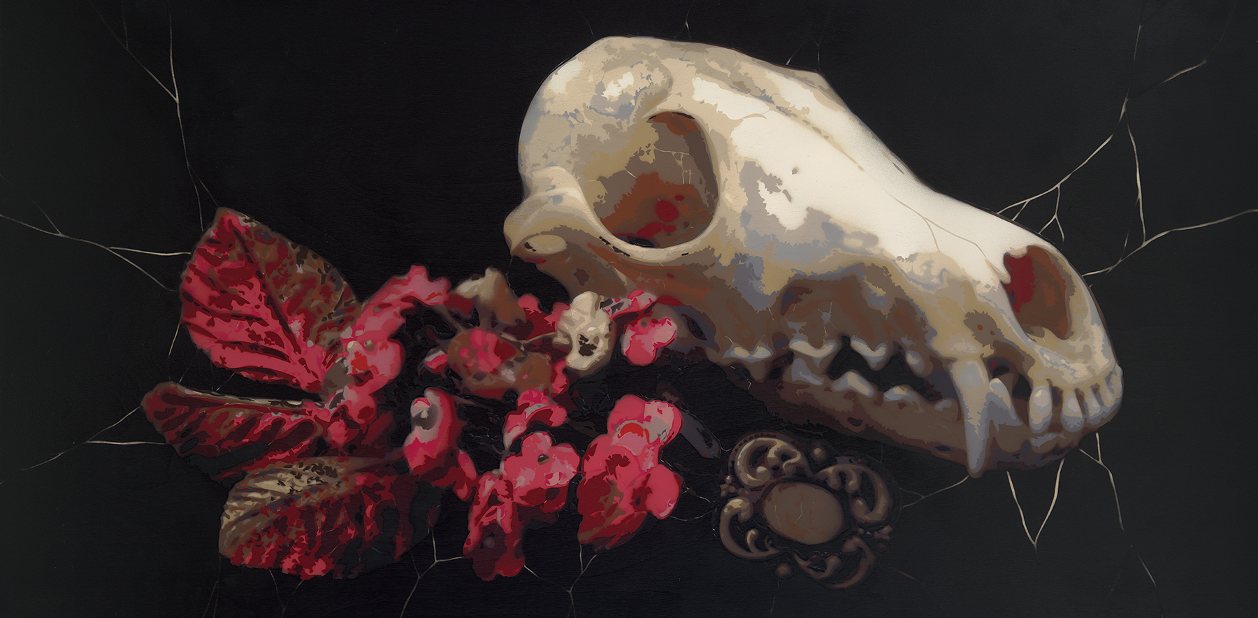Fox Skull with Locket