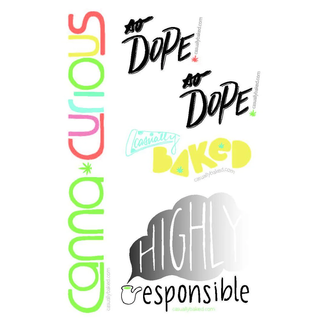casuallyBAKED Sticker Set