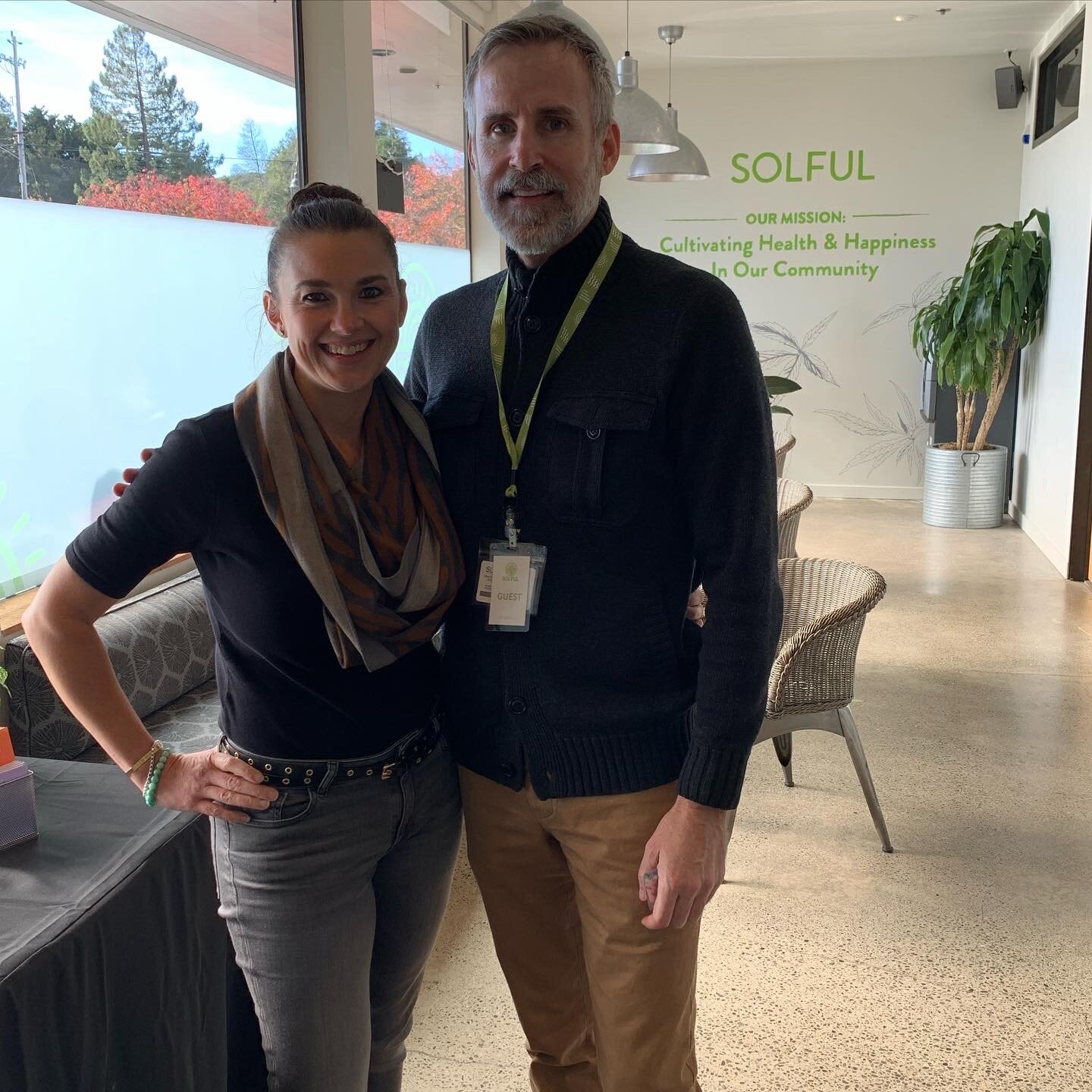 Jo with Dispersa Labs co-founder, David Cookson