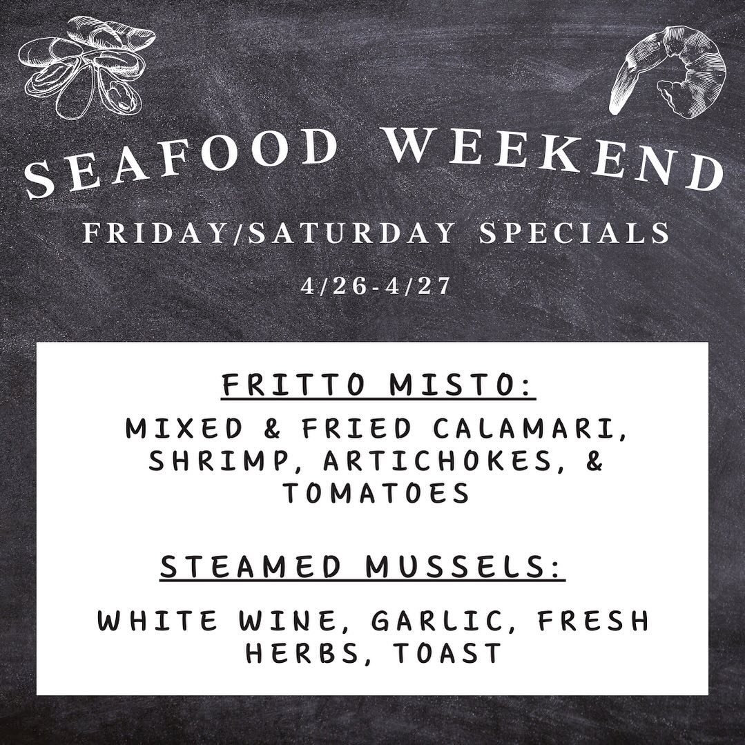 The seafood has just arrived and the mussels, shrimp, and calamari are getting cleaned and prepped! Spice up this snowy off-season weekend with a little seafood adventure. 🔝😋🐙🐡🐠🐟😍 #frittomisto #peimussels #escapewithus #calamari #steamedmussel