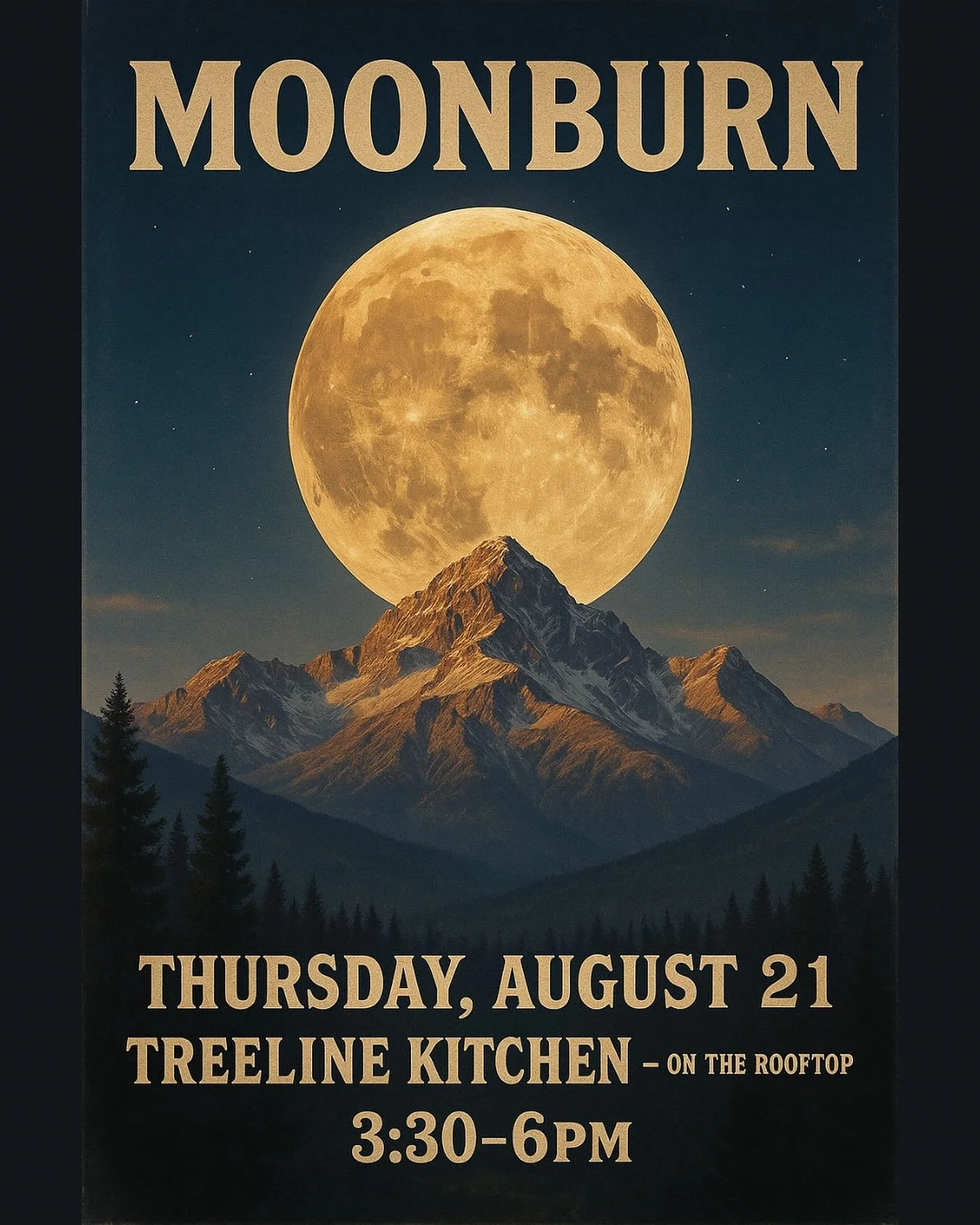 Come see us on the rooftop today (Thursday) for happy hour this afternoon for live local music MOONBURN with beer, &amp; brats! #rooftopparty #treelinekitchenleadville #leadville #leadvillecolorado