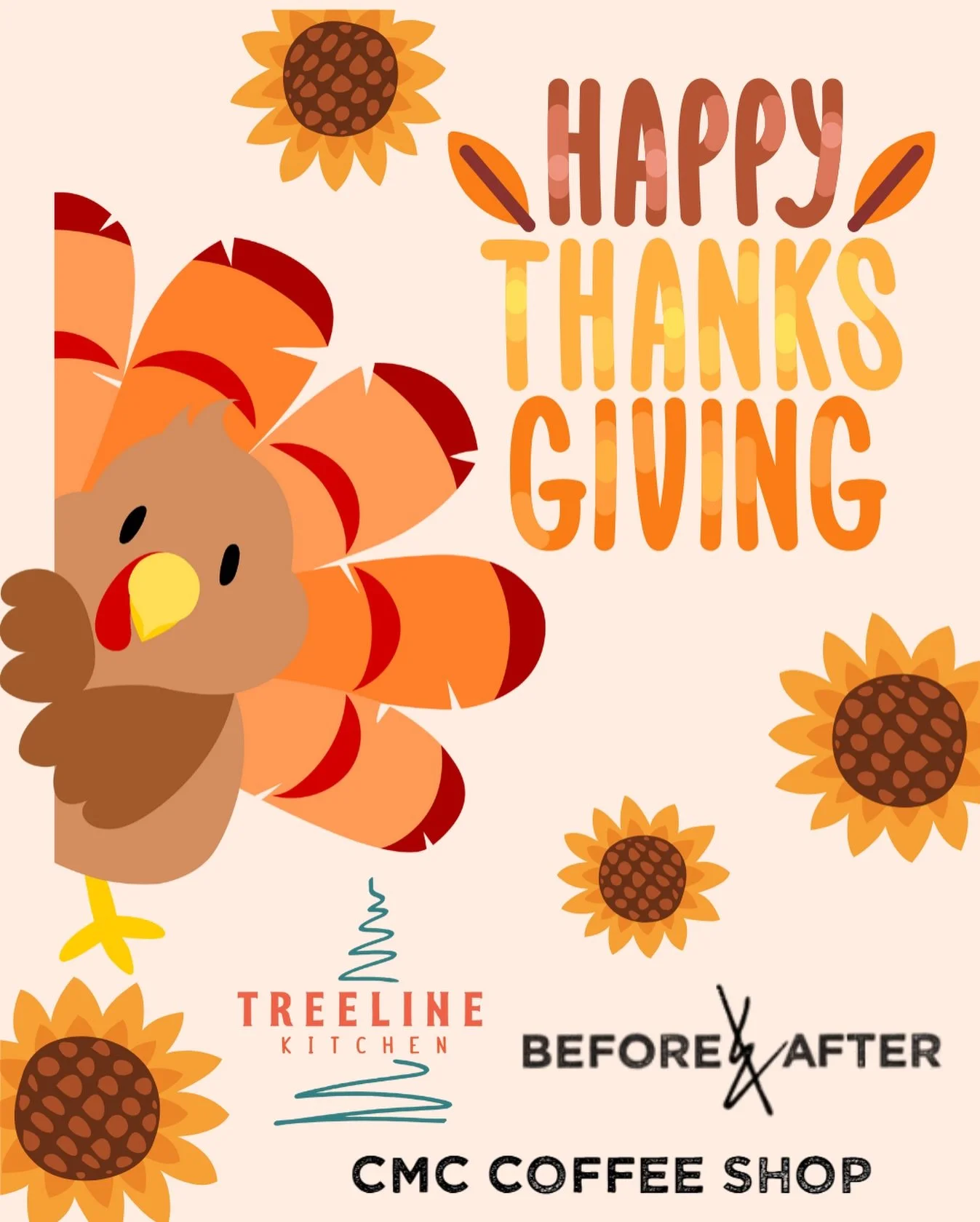Happy Thanksgiving from our whole team at Treeline Kitchen, Before &amp; After, and the CMC Coffee Shop. We&rsquo;re feeling extra grateful today for this community that continues to show up, shop local, and cheer us on through every season.

Thank y
