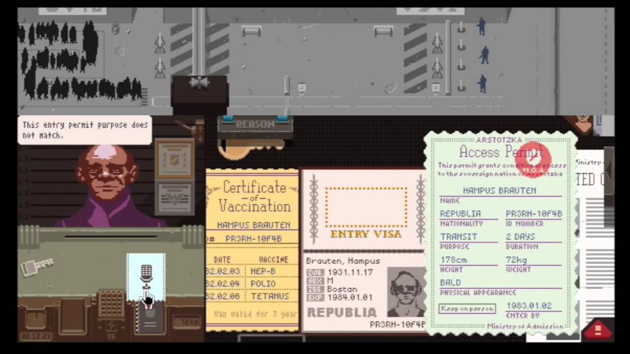 papers please — Gentle Gamers' Blog — GENTLE GAMERS