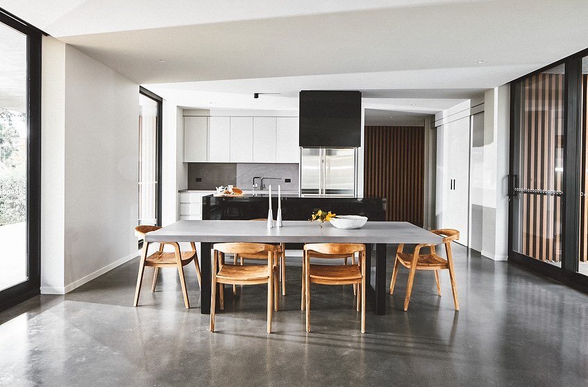 Transform your space with the sleek and modern look of a burnished concrete floor. Experience the perfect blend of style and durability in your home

By @ruffrockpolishedconcrete 

#burnishedconcrete #modernflooring #homedecor
