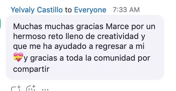 Review de Yelvaly sobre taller Artescritura - Testimonio real