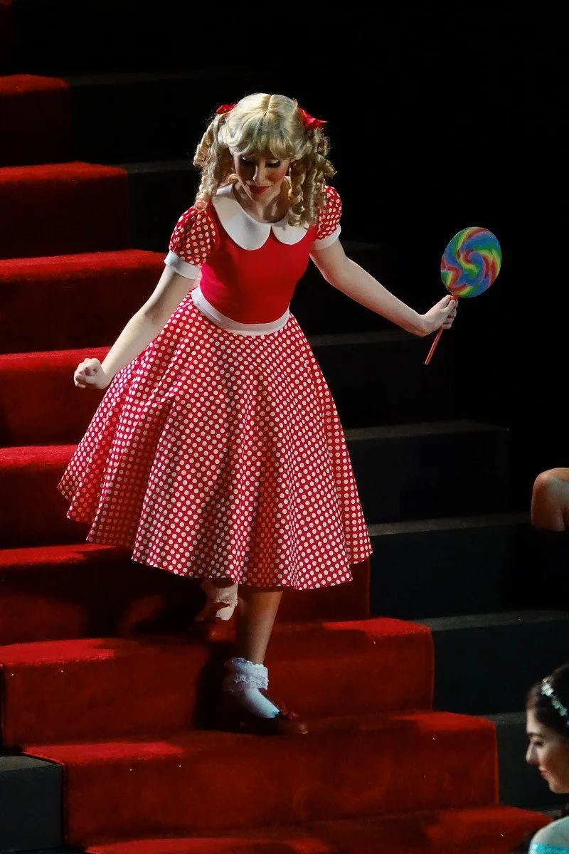 Lara Akal as Cupid in Orpheus in the Underworld, University of Minnesota Opera Theatre.