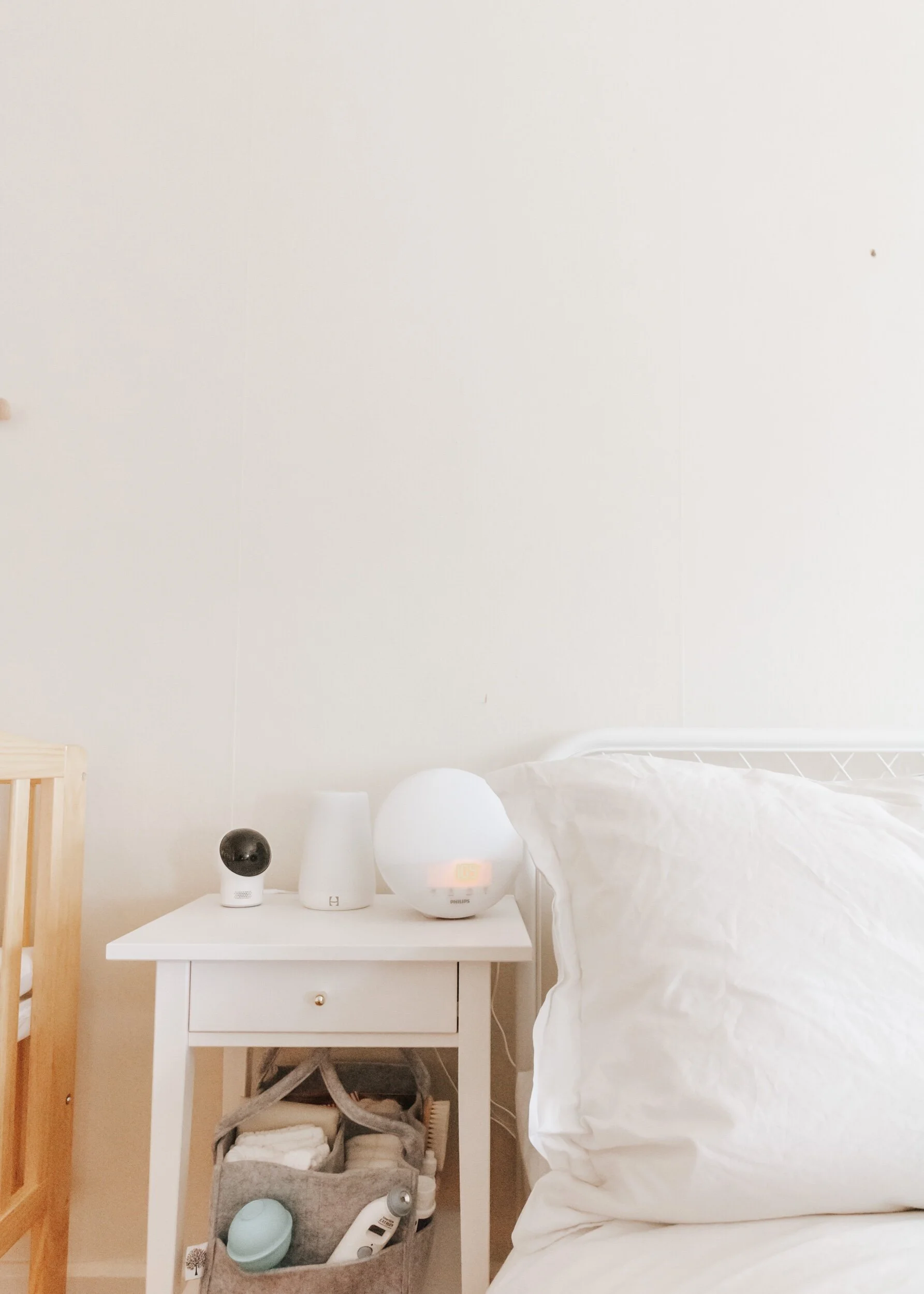 Sound Machine | Sunrise Alarm Clock | Baby Monitor | Diaper Caddy