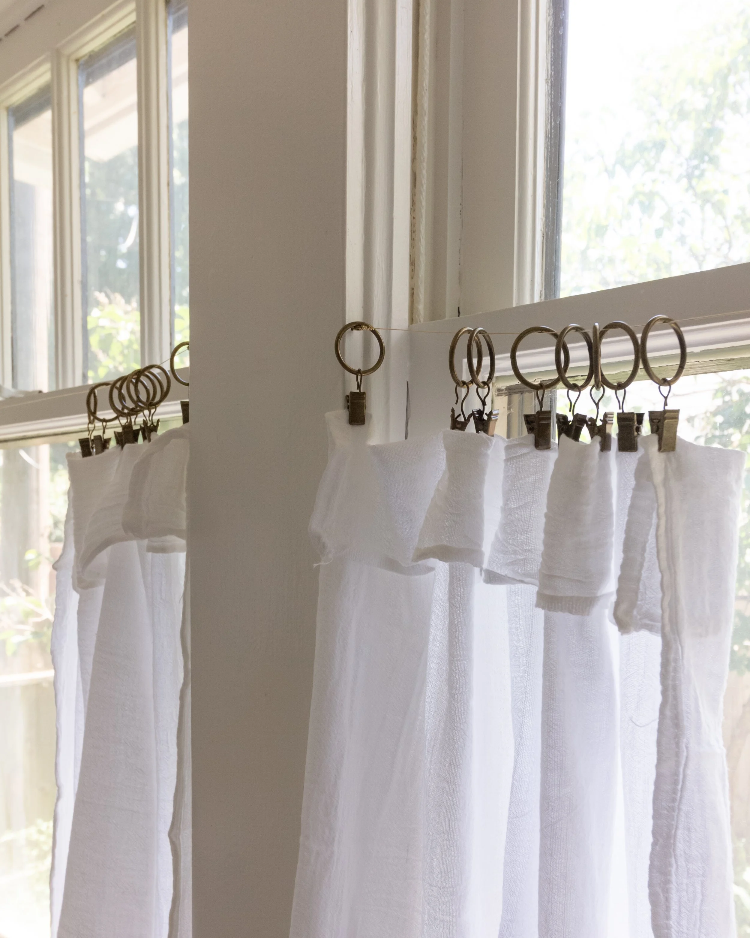 No Sew Cafe Curtains DIY — Chloe Rey