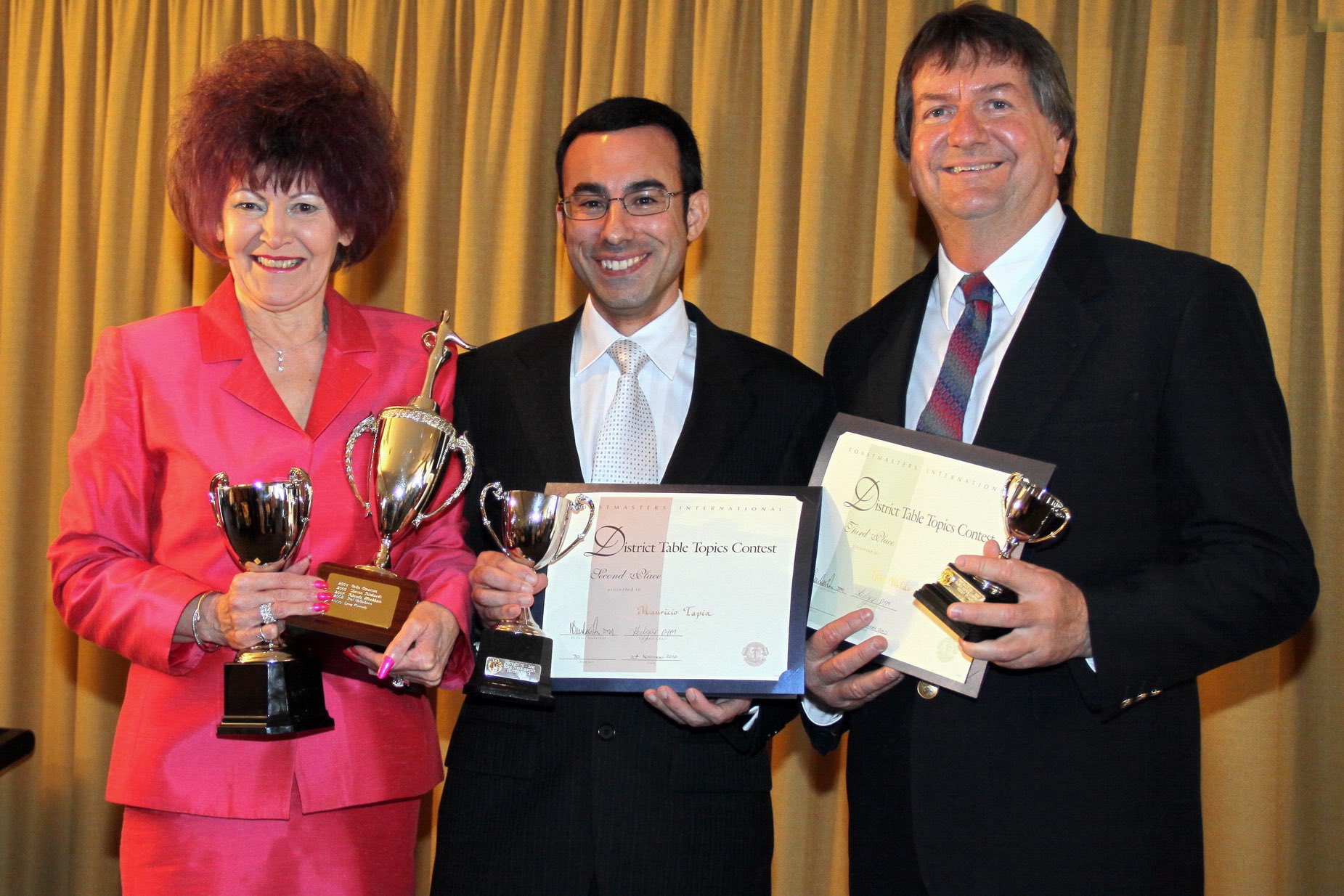L-R: Ann Kay, Mauricio Tapia, Tom Wilde
