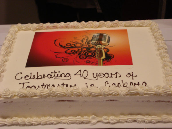 Woden Valley Toastmasters 40th Anniversary 2013 (Cake 1)