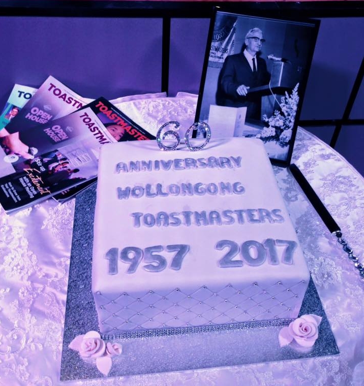 Wollongong Toastmasters 60th Anniversary - 2017 (Handmade by Mirella Troman DTM)