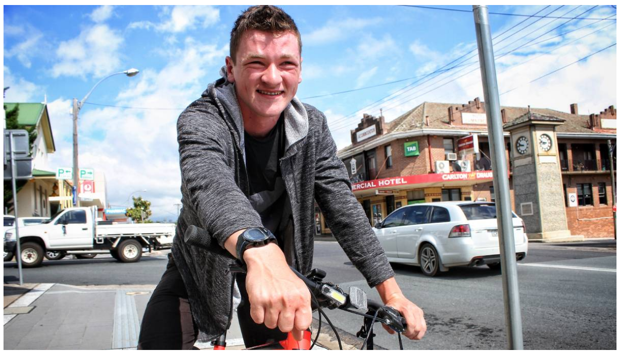 Eighteen-year-old Daniel Holka will cycle across Australia next year, and stop at events along the way to discuss social issues