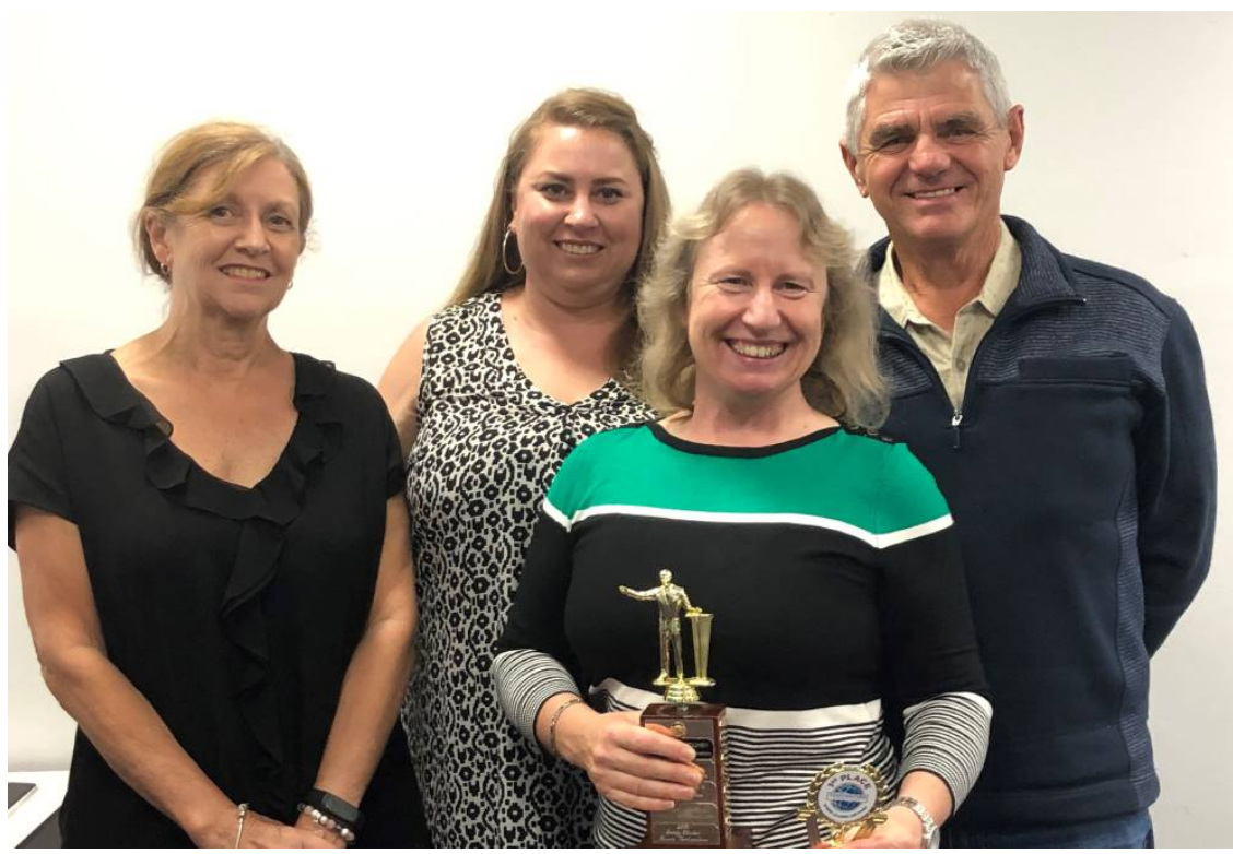 TOASTMASTERS: Di Court, Kylie Rayner, Megan Ash and Rod Larkins
