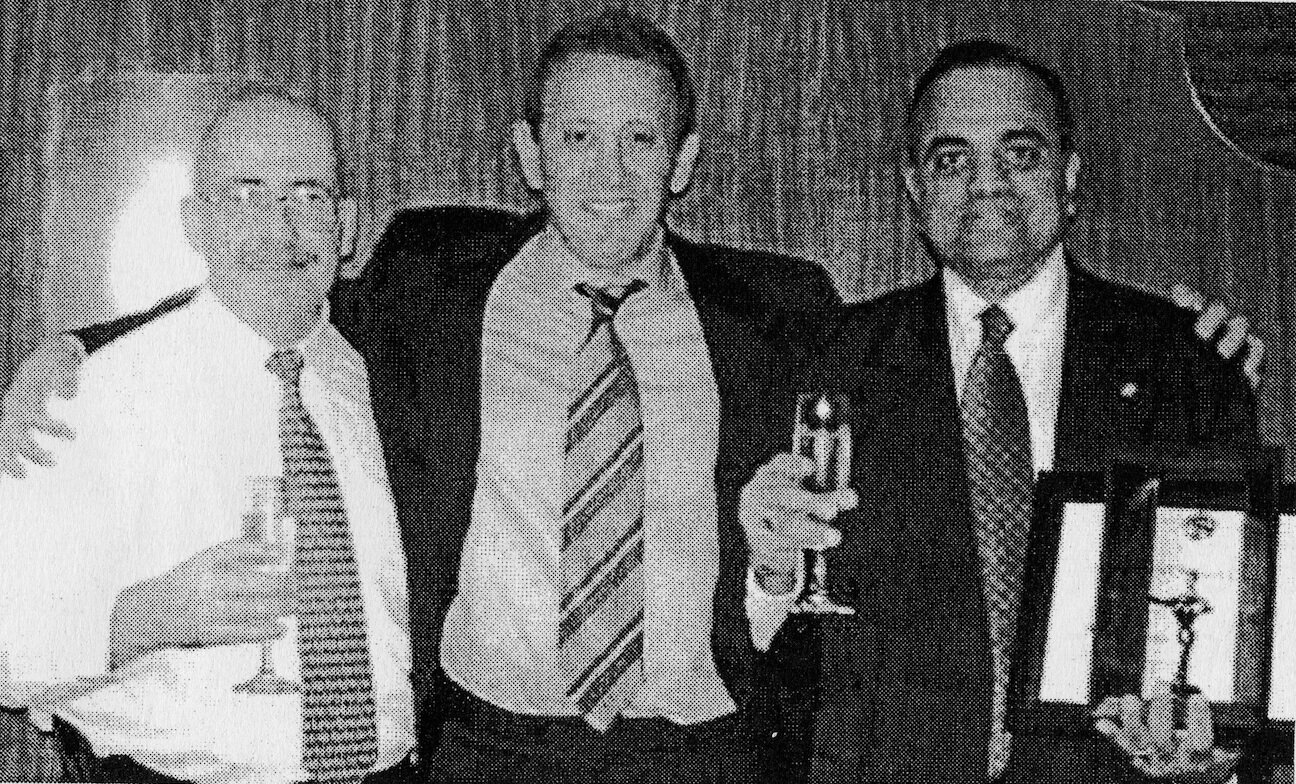 L-R: Richard King, Michael Elstein, Royston Fernandes