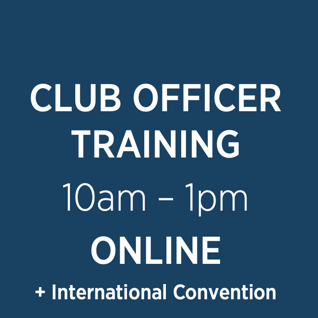 Club Officer Training (Online)