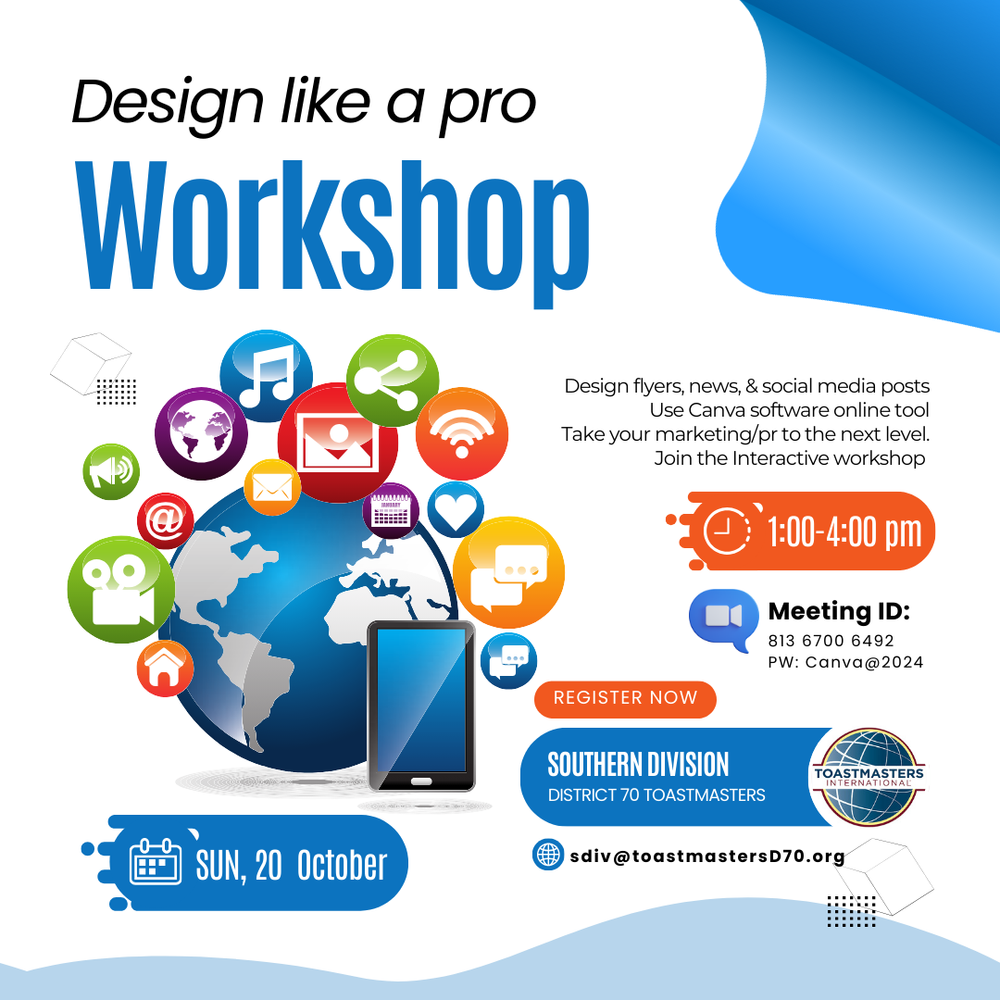 Canva — District 70 Toastmasters