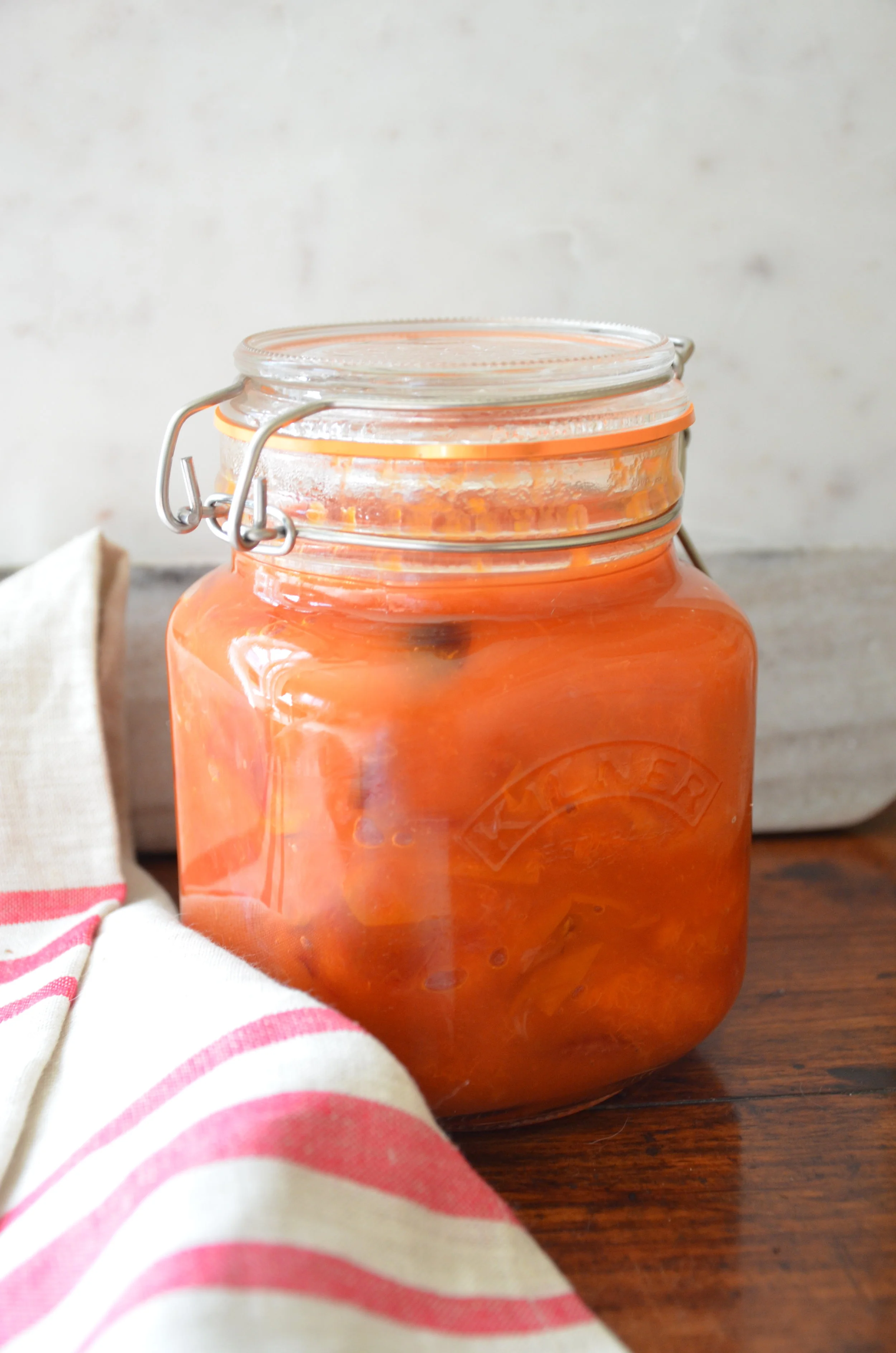 stewed apricots & plums