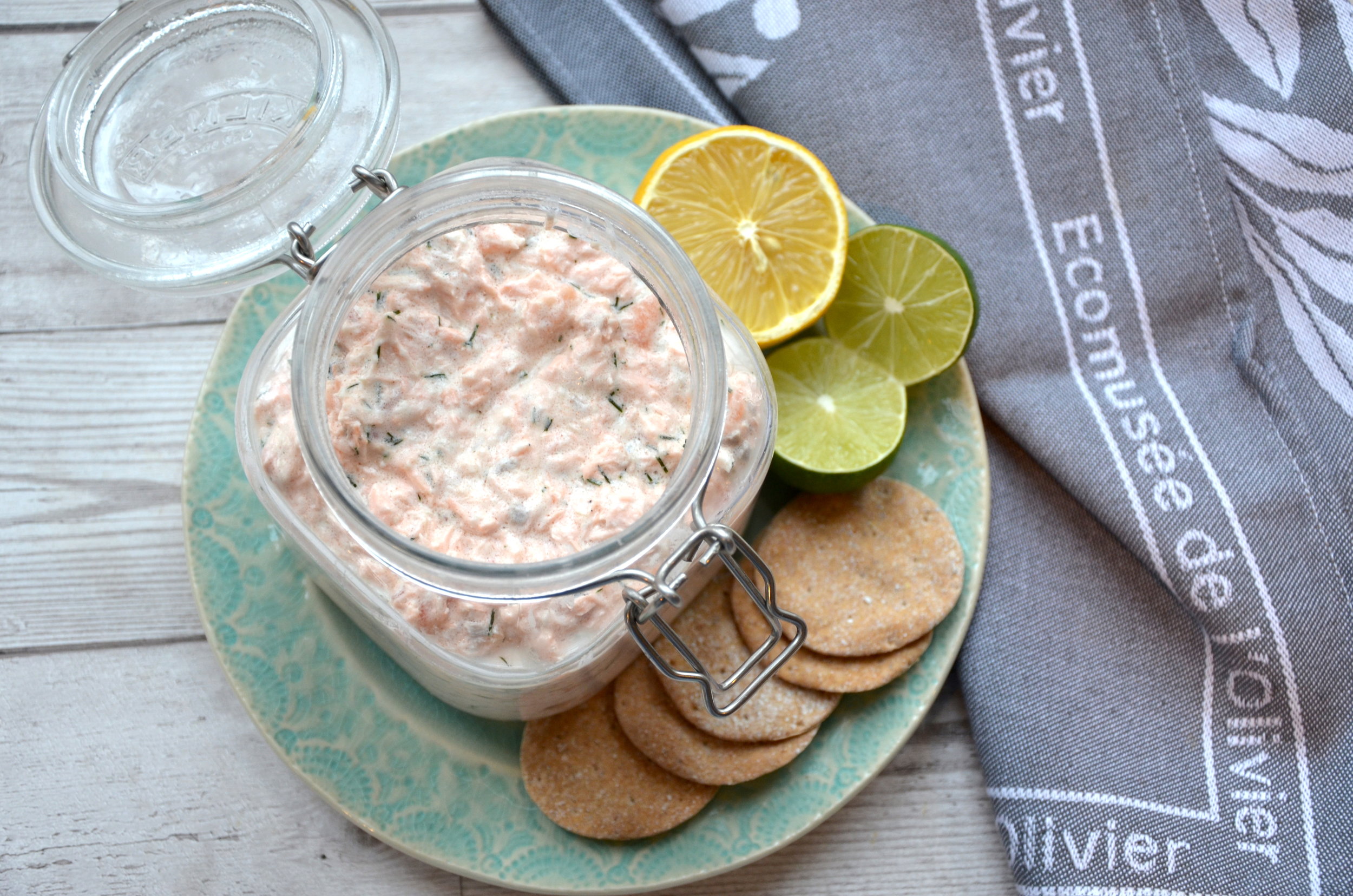salmon &amp; dill rillettes