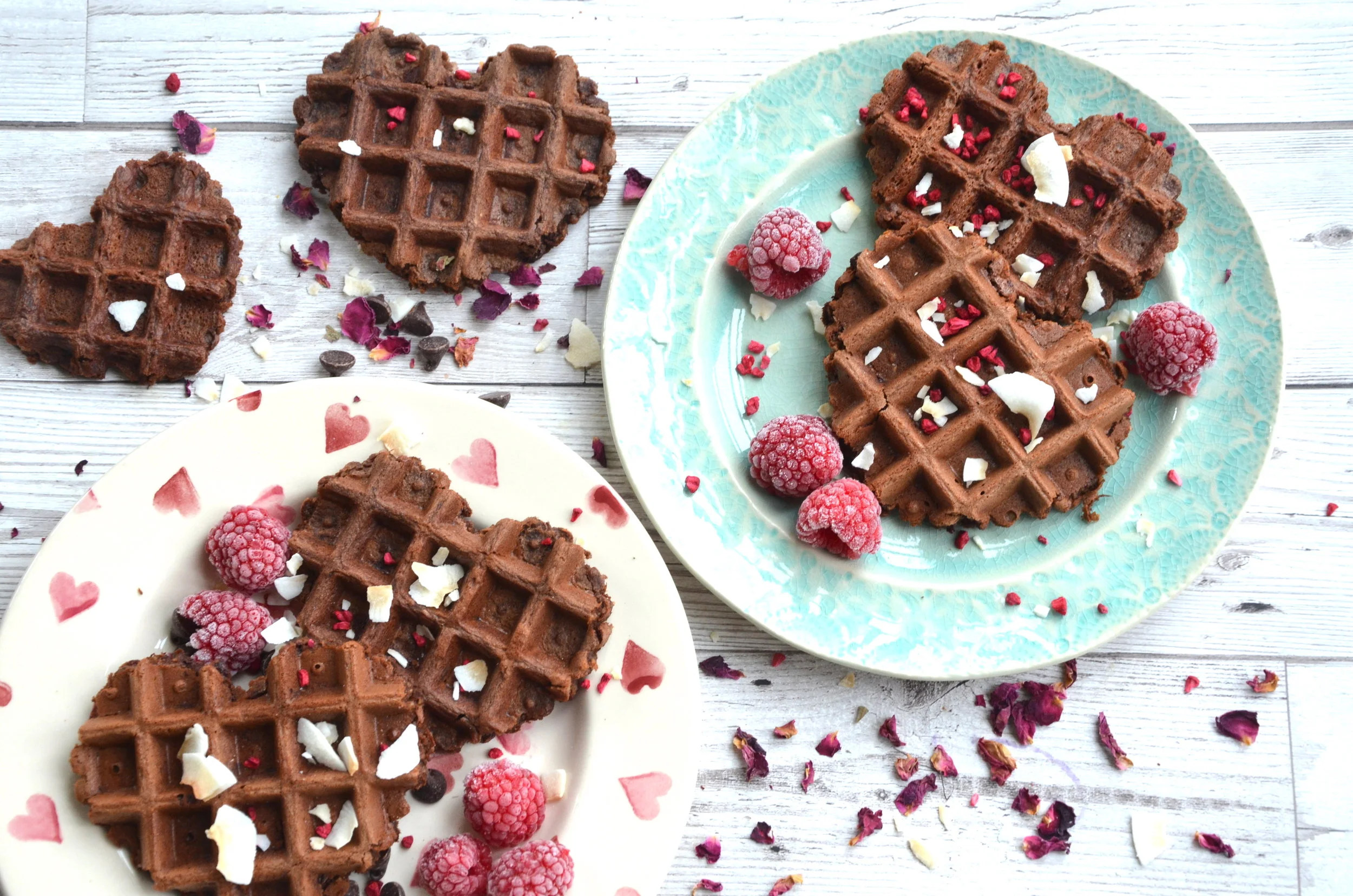 Dark chocolate waffle