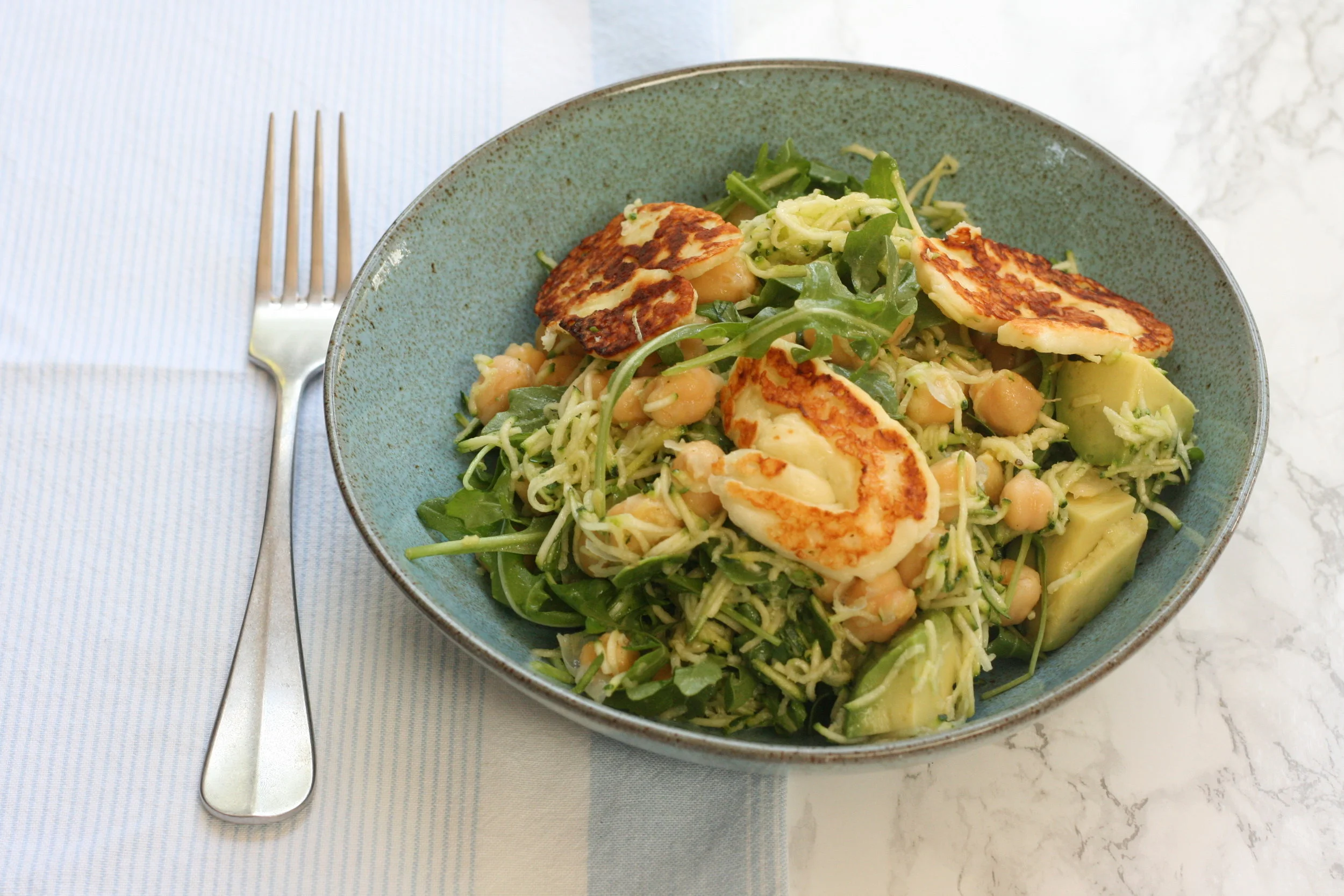 courgette &amp; chickpea salad