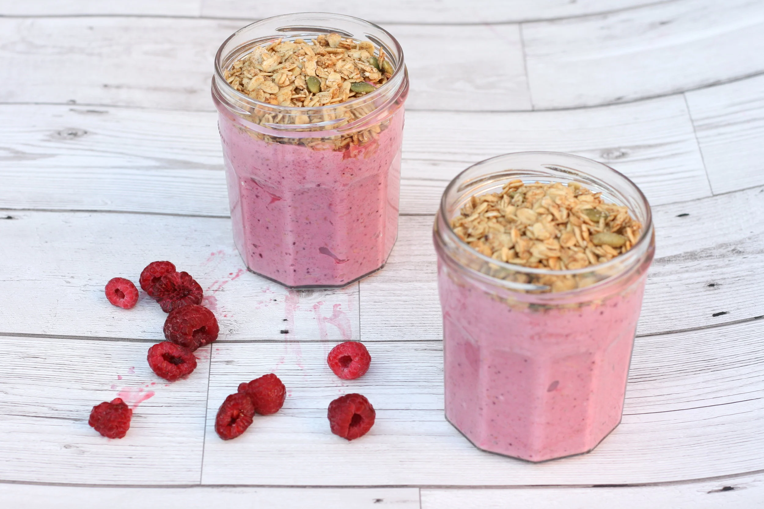 raspberry &amp; oat pots