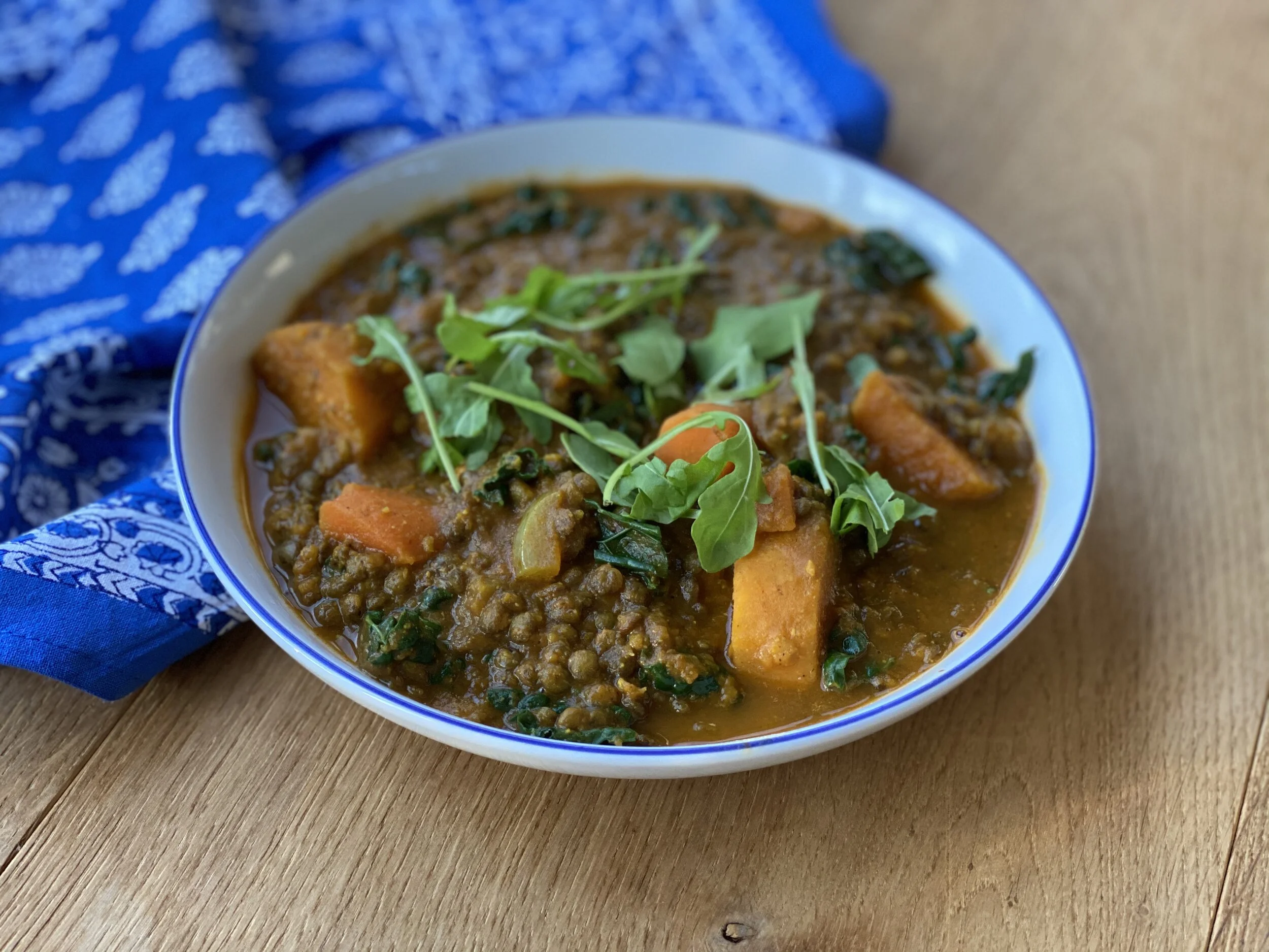 sweet potato &amp; lentil soup