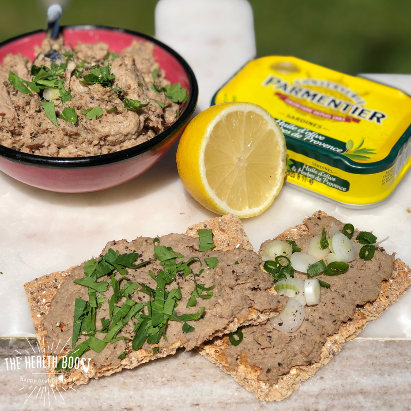 French healthy 5 minute sardine pâté