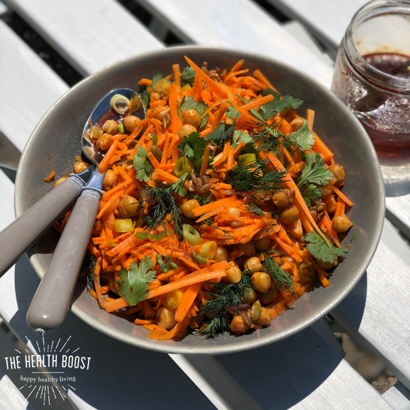 Moroccan carrot and chickpea salad