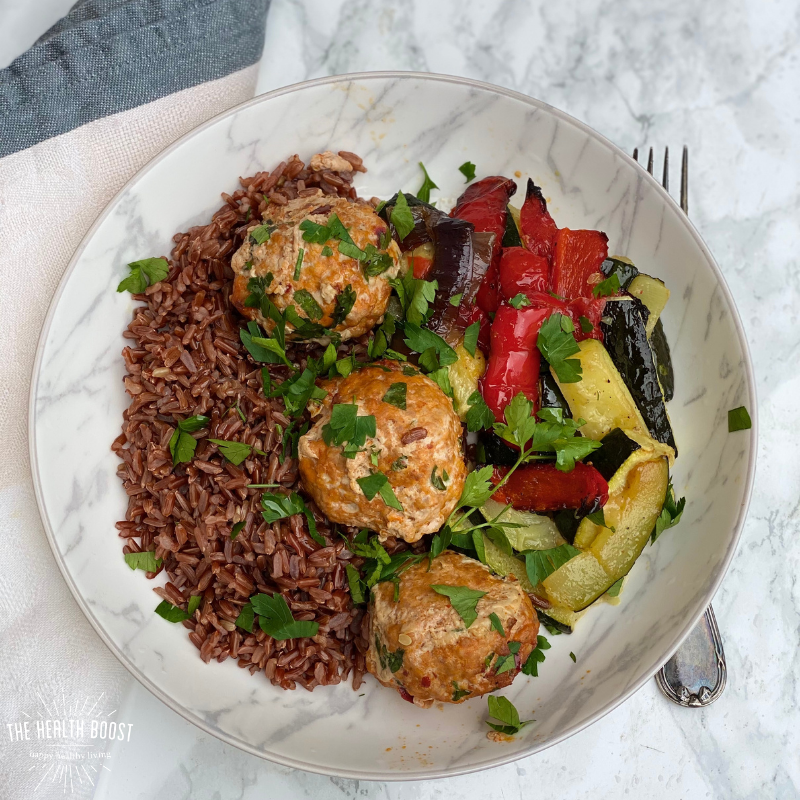 Spicy turkey and harissa meatballs — The Health Boost